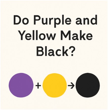 Do Purple and Yellow Make Black?