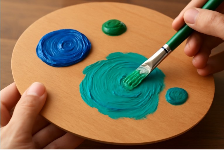 Want Turquoise Try Mixing Blue and Green