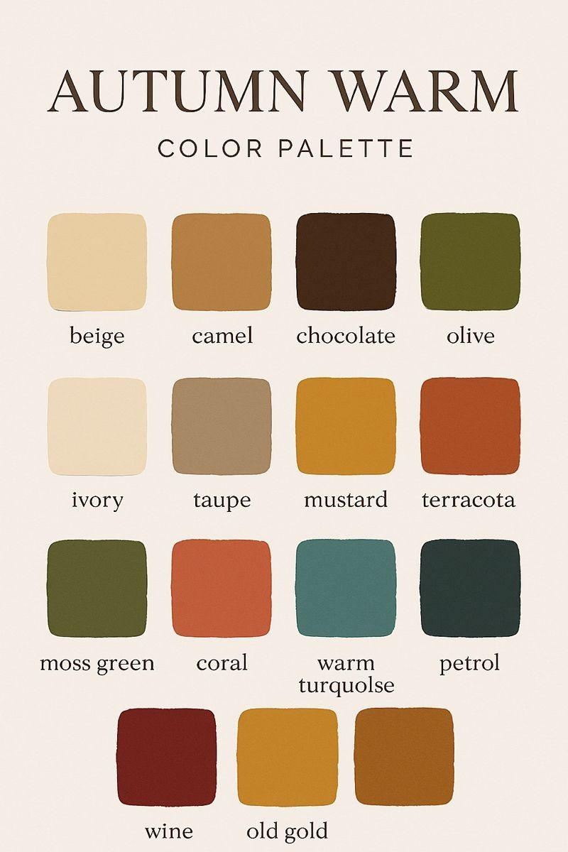 Which Colors Work Best In The True Autumn Palette
